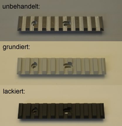 Uebersicht NATO Picatinny Weaver Schienen nach Kundenwunsch